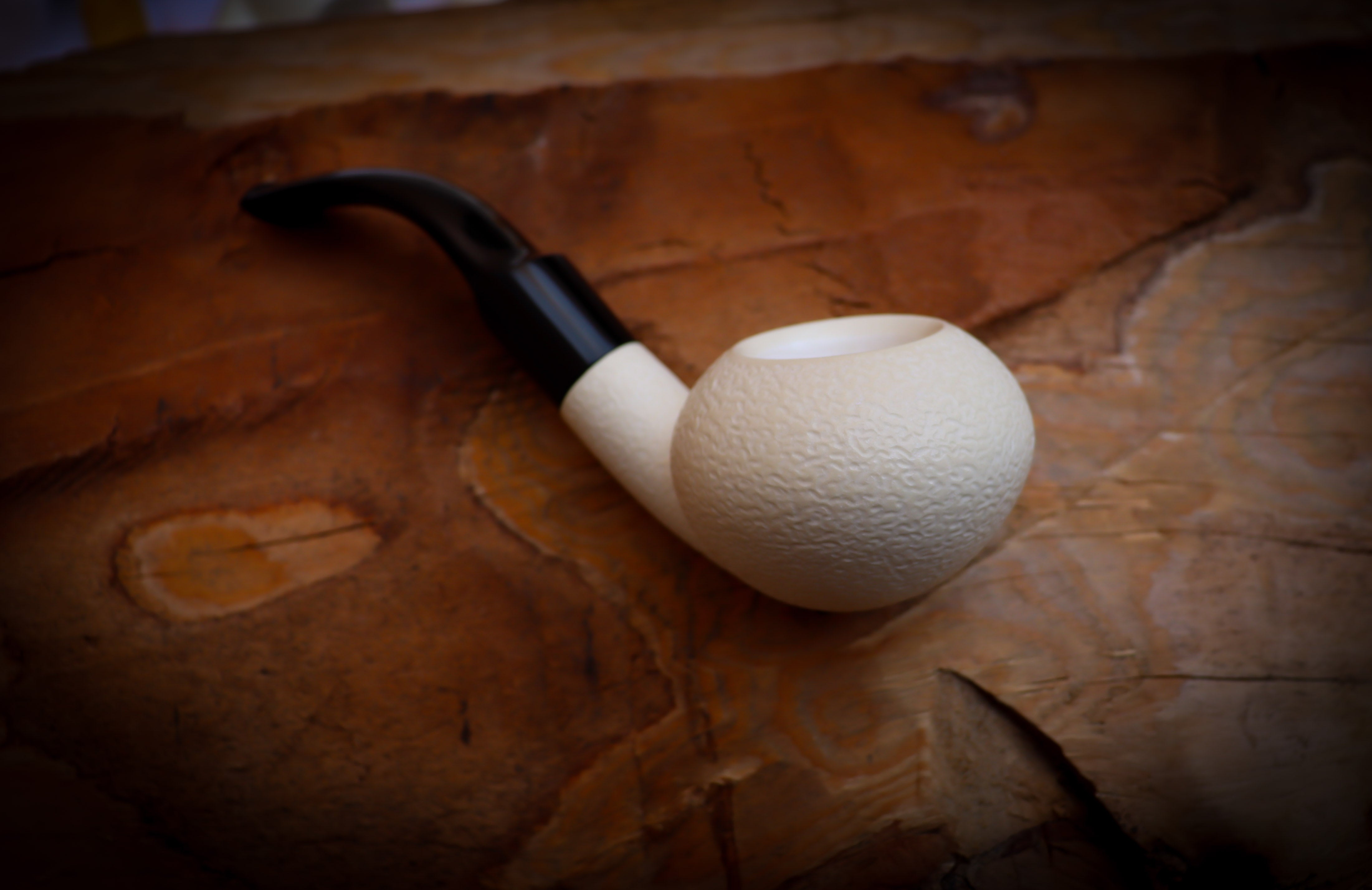 Squat Tomato Meerschaum Pipe