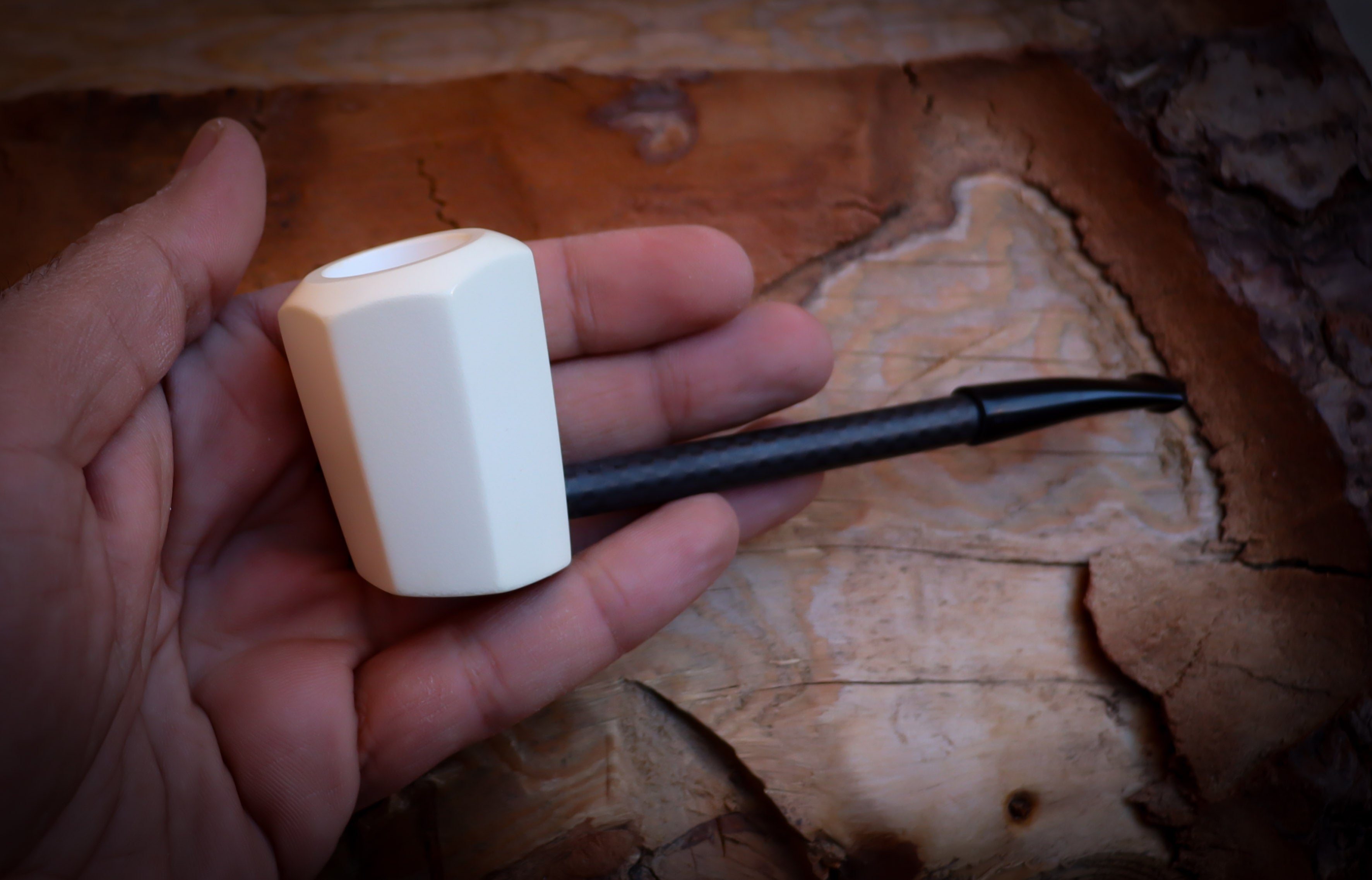 Carbon Fiber Meerschaum Pipe