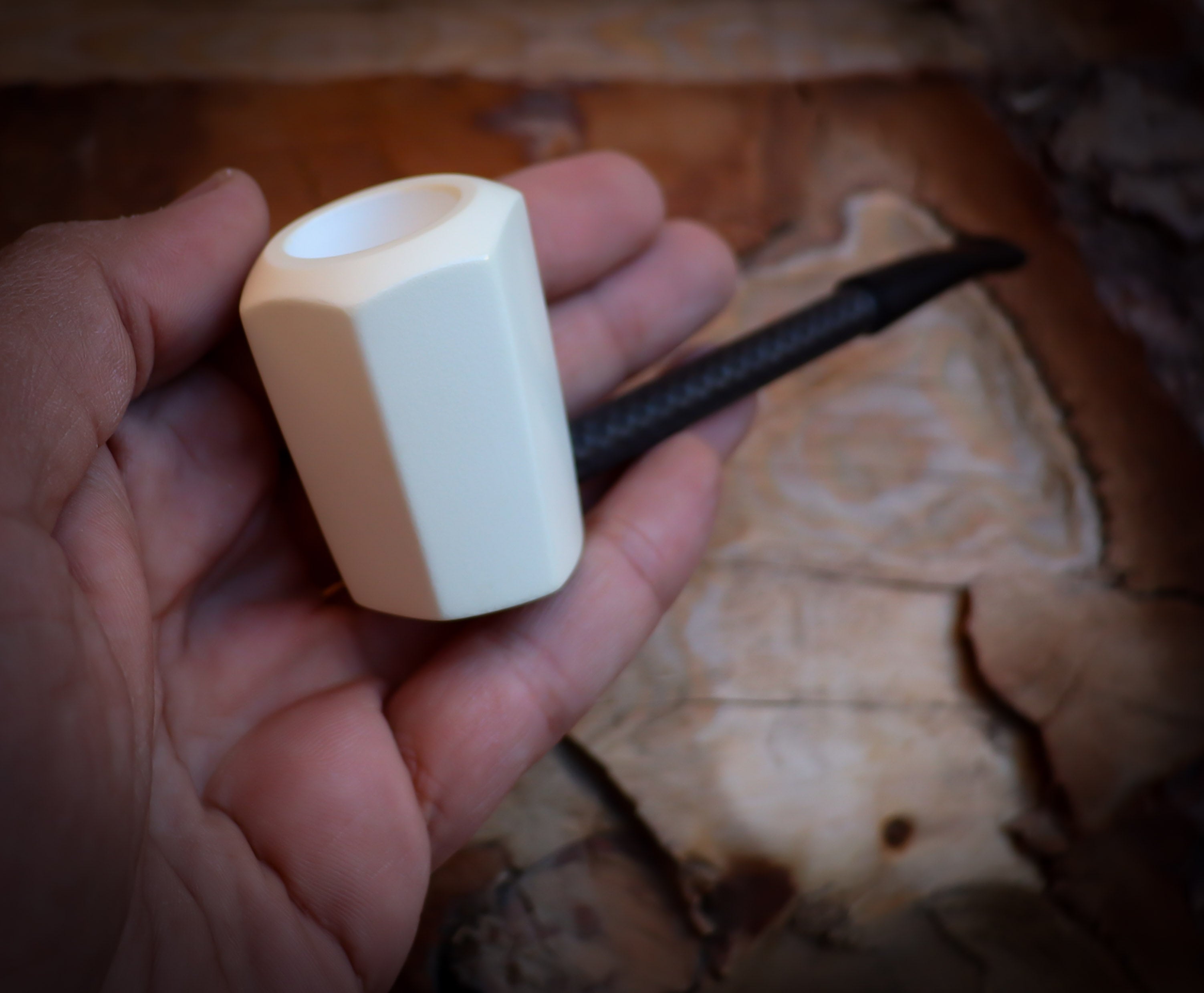Carbon Fiber Meerschaum Pipe