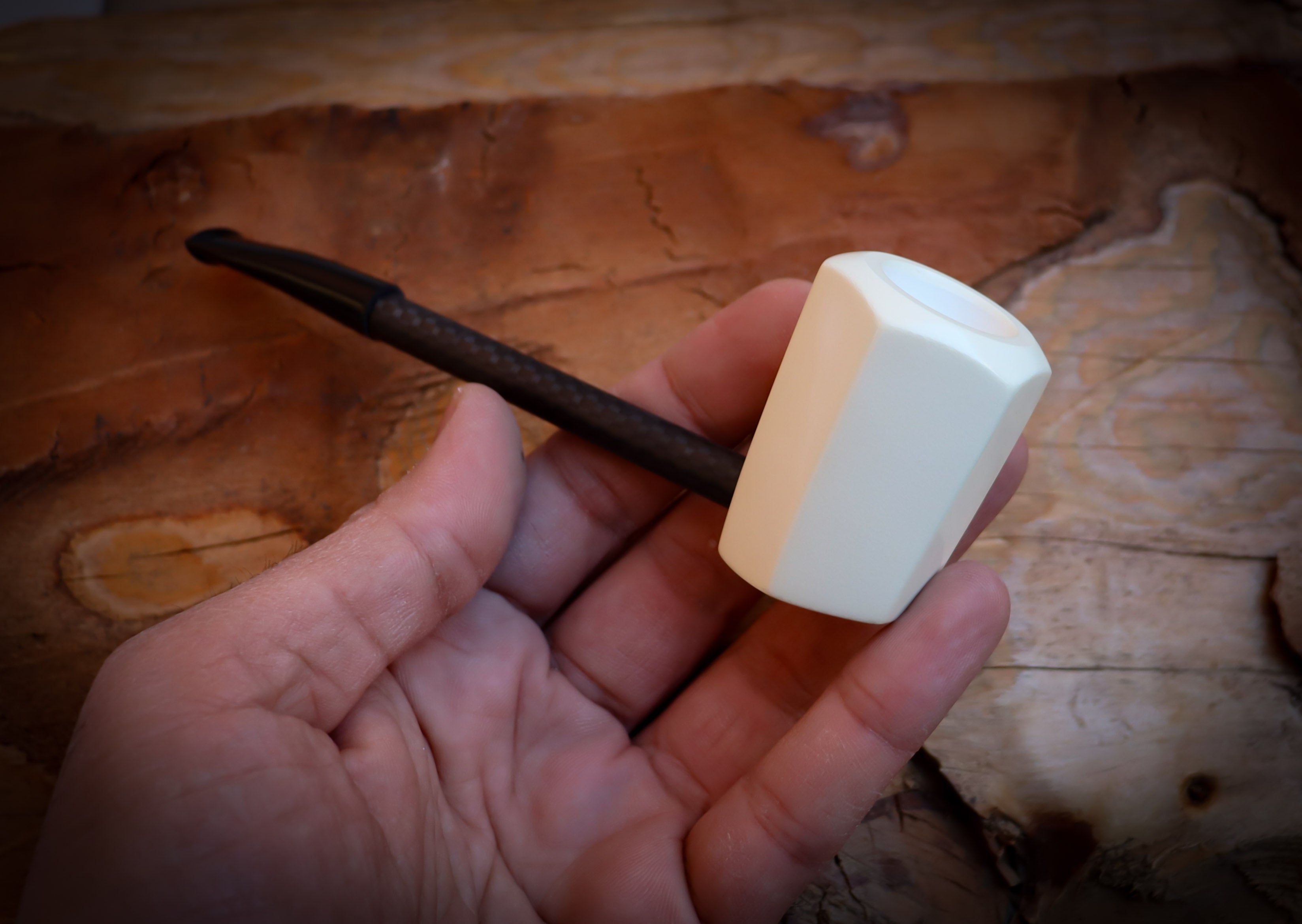 Carbon Fiber Meerschaum Pipe