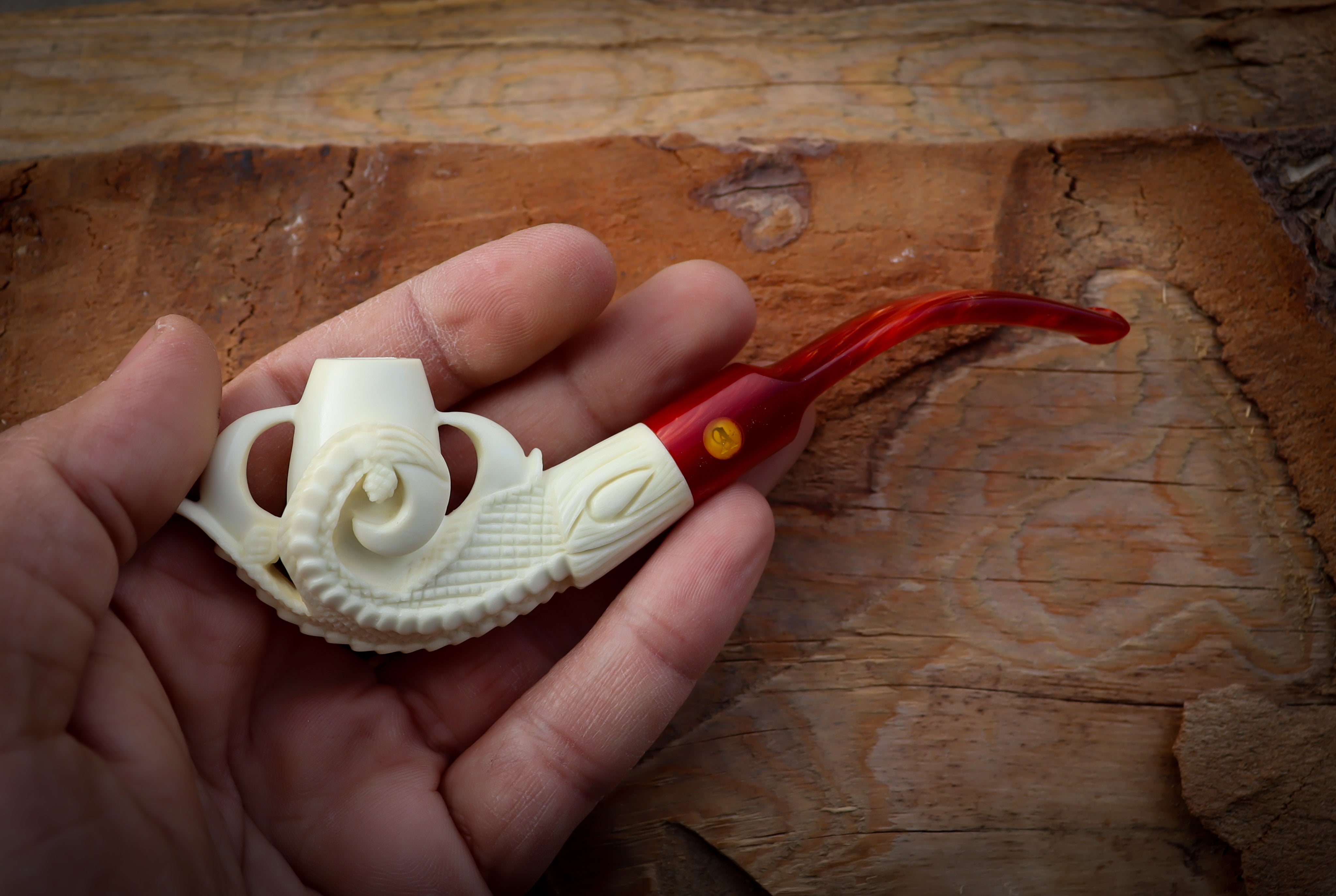 Cigarette Holder Eagle Claw Meerschaum Pipe