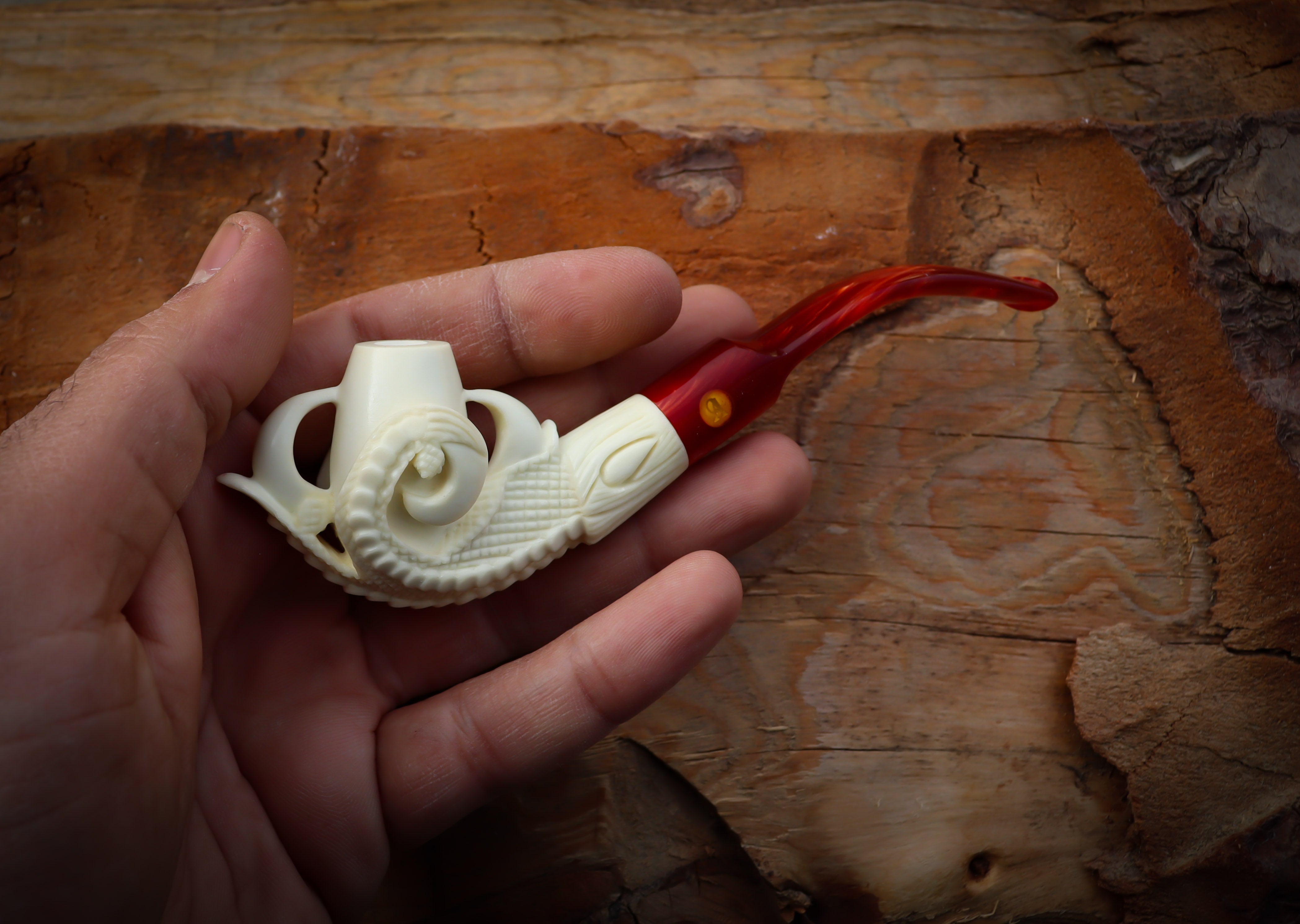 Cigarette Holder Eagle Claw Meerschaum Pipe