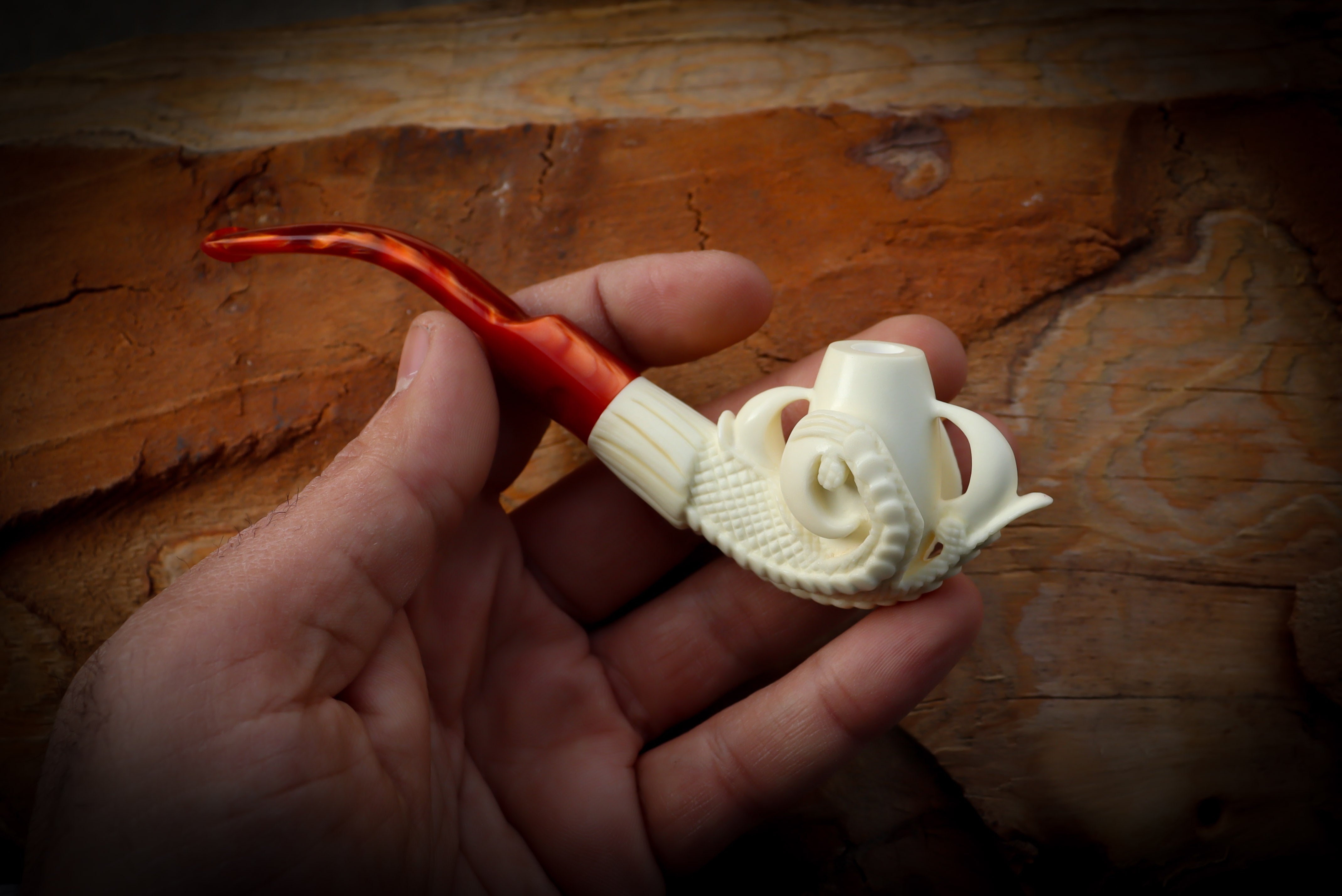 Cigarette Holder Eagle Claw Meerschaum Pipe