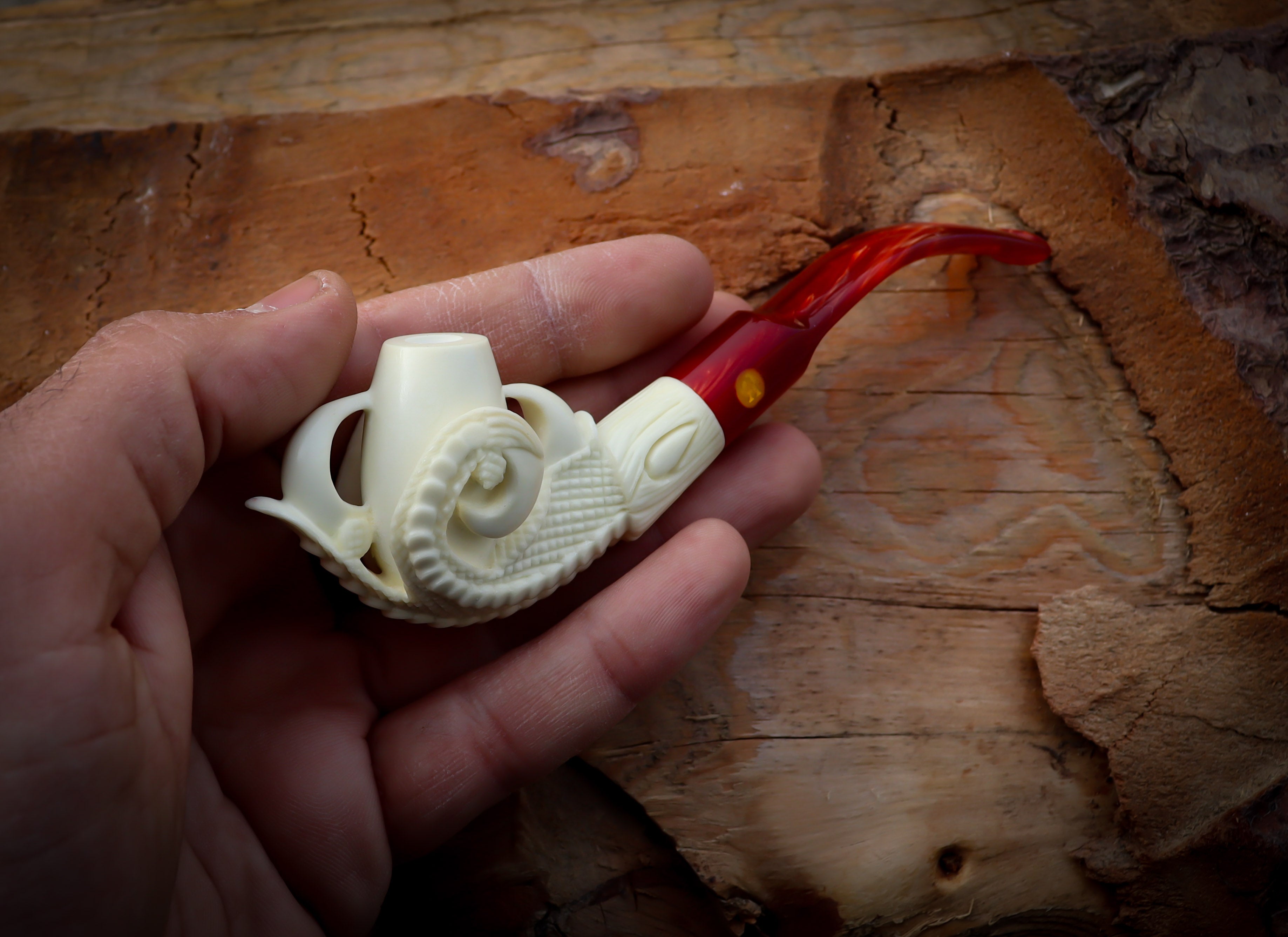 Cigarette Holder Eagle Claw Meerschaum Pipe