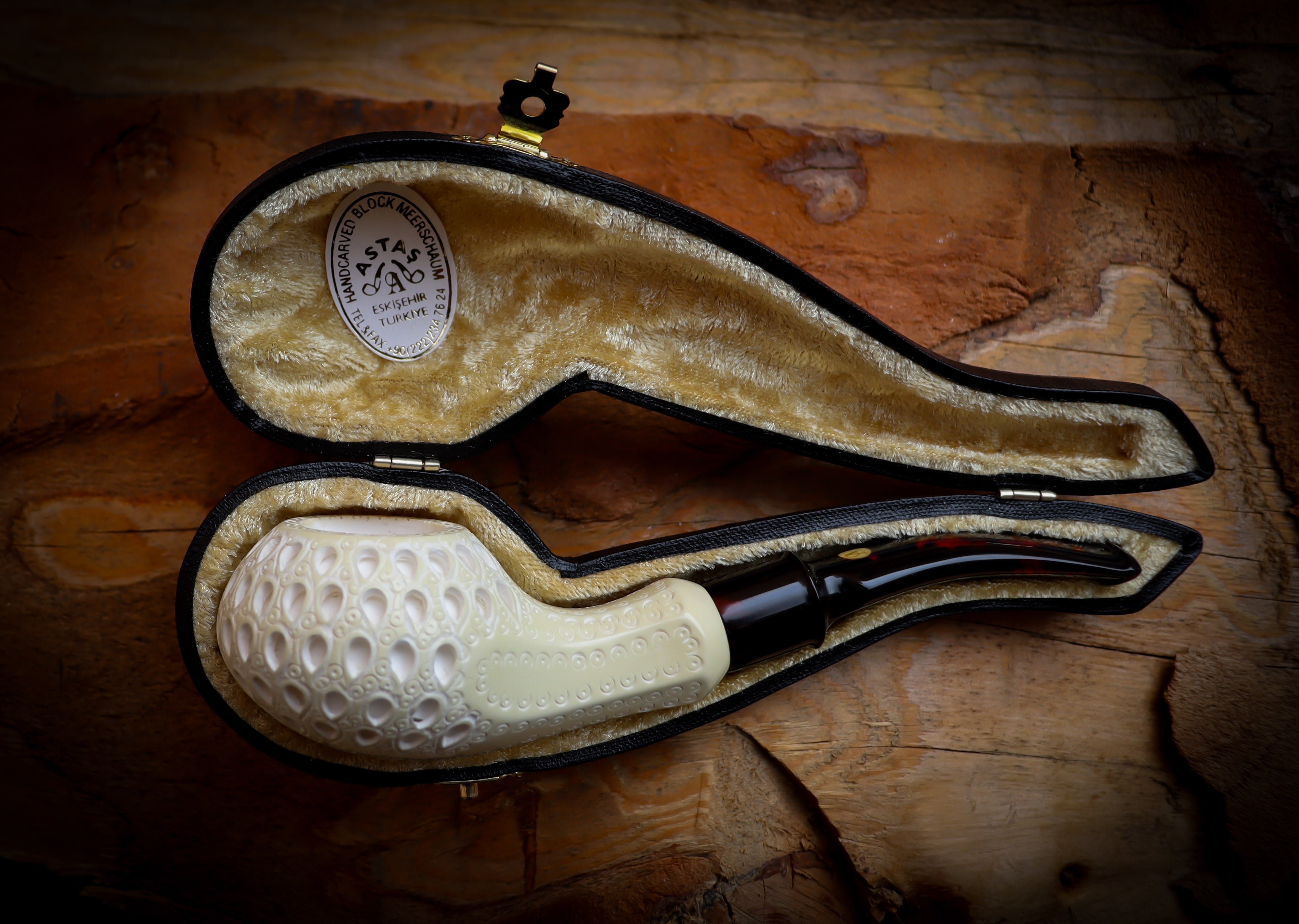 Squat Tomato Meerschaum Pipe