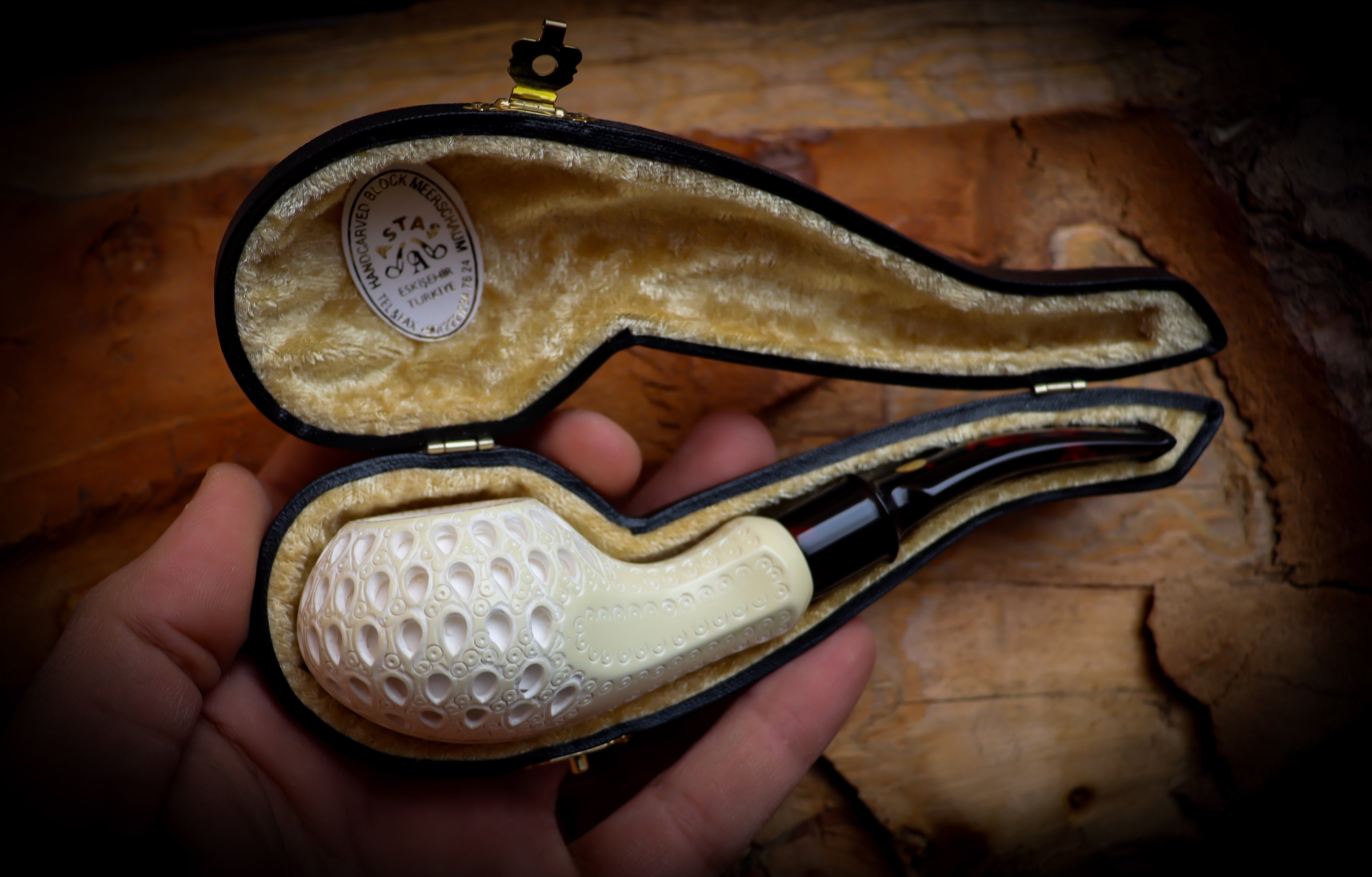 Squat Tomato Meerschaum Pipe