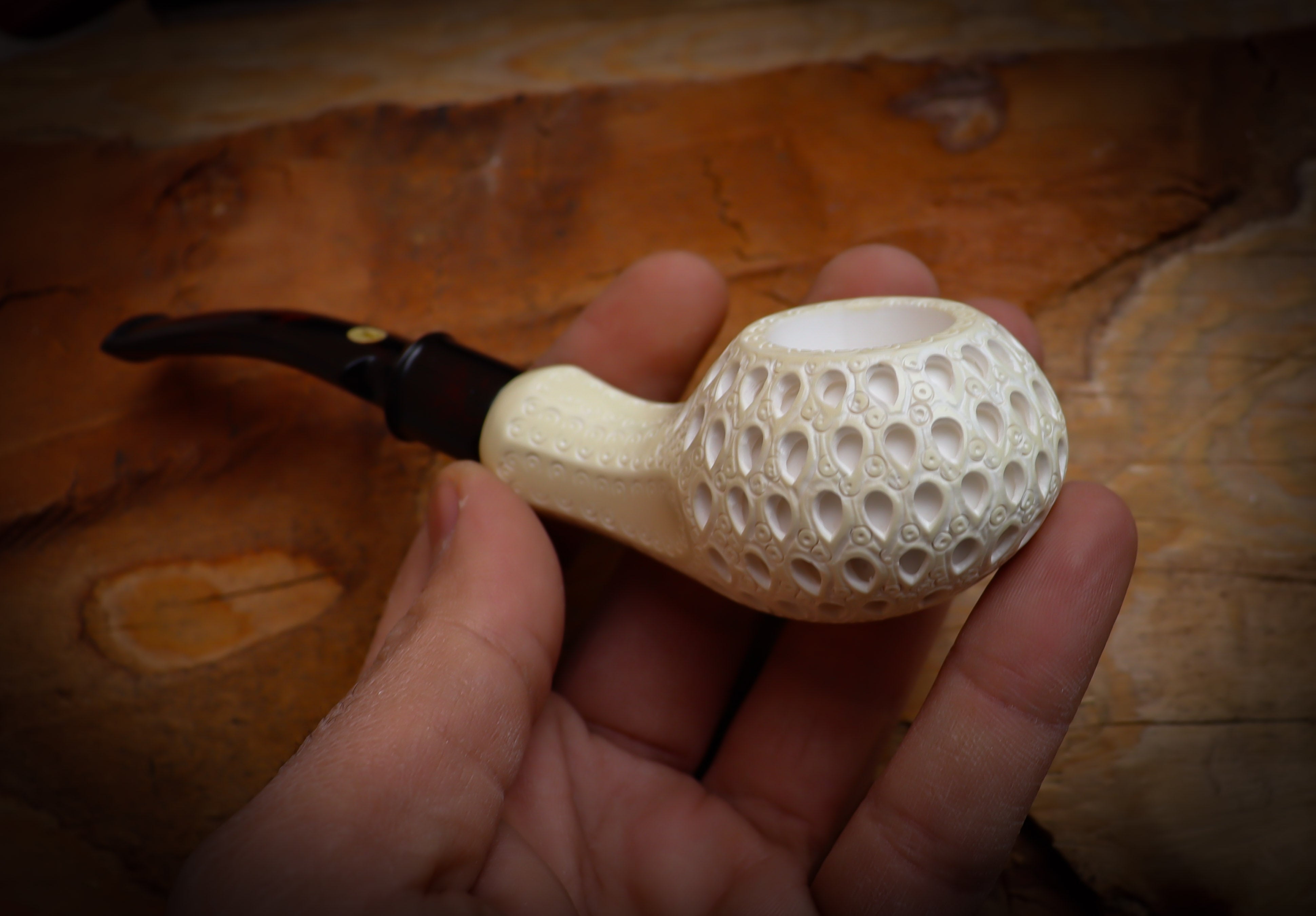 Squat Tomato Meerschaum Pipe