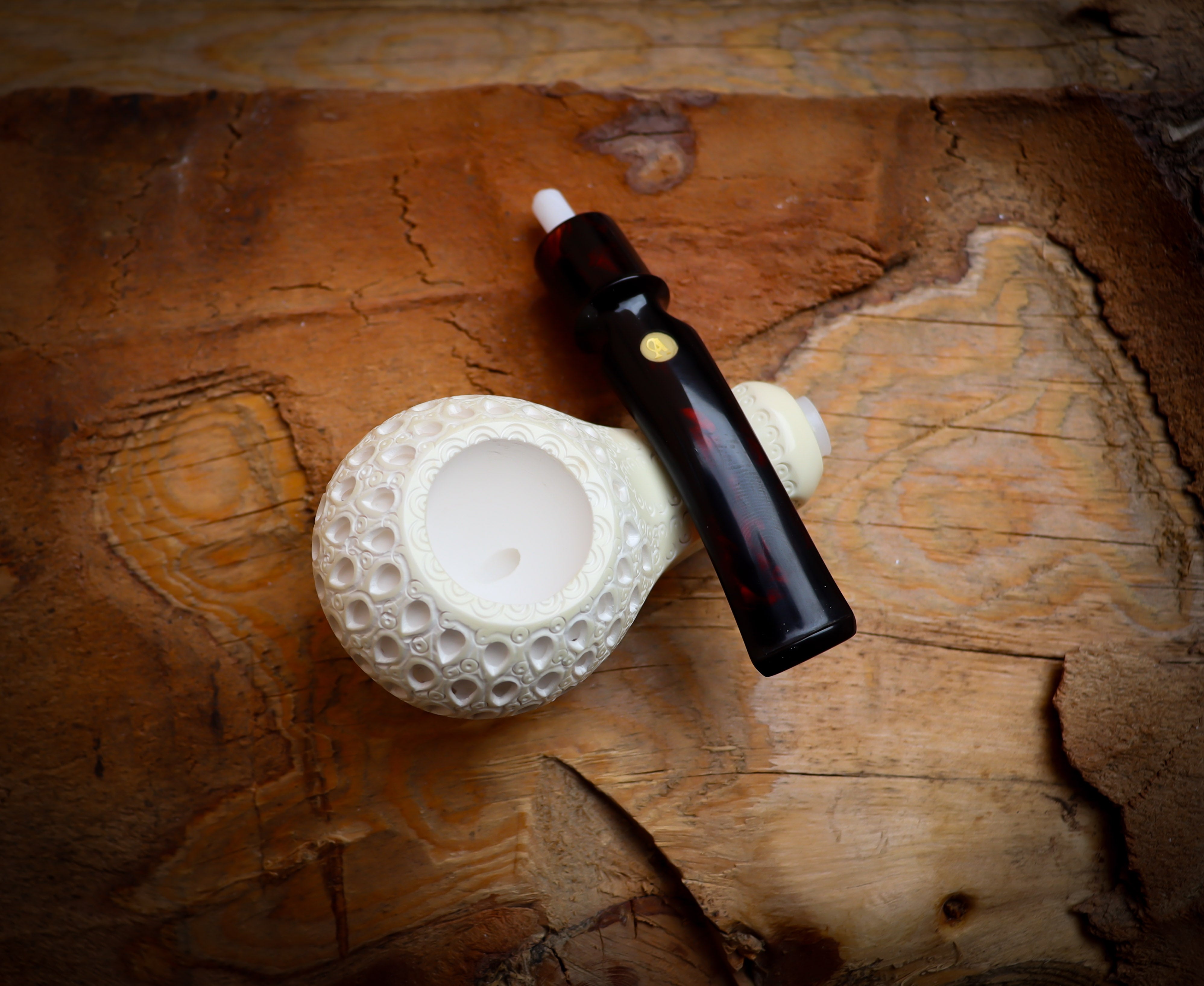 Squat Tomato Meerschaum Pipe