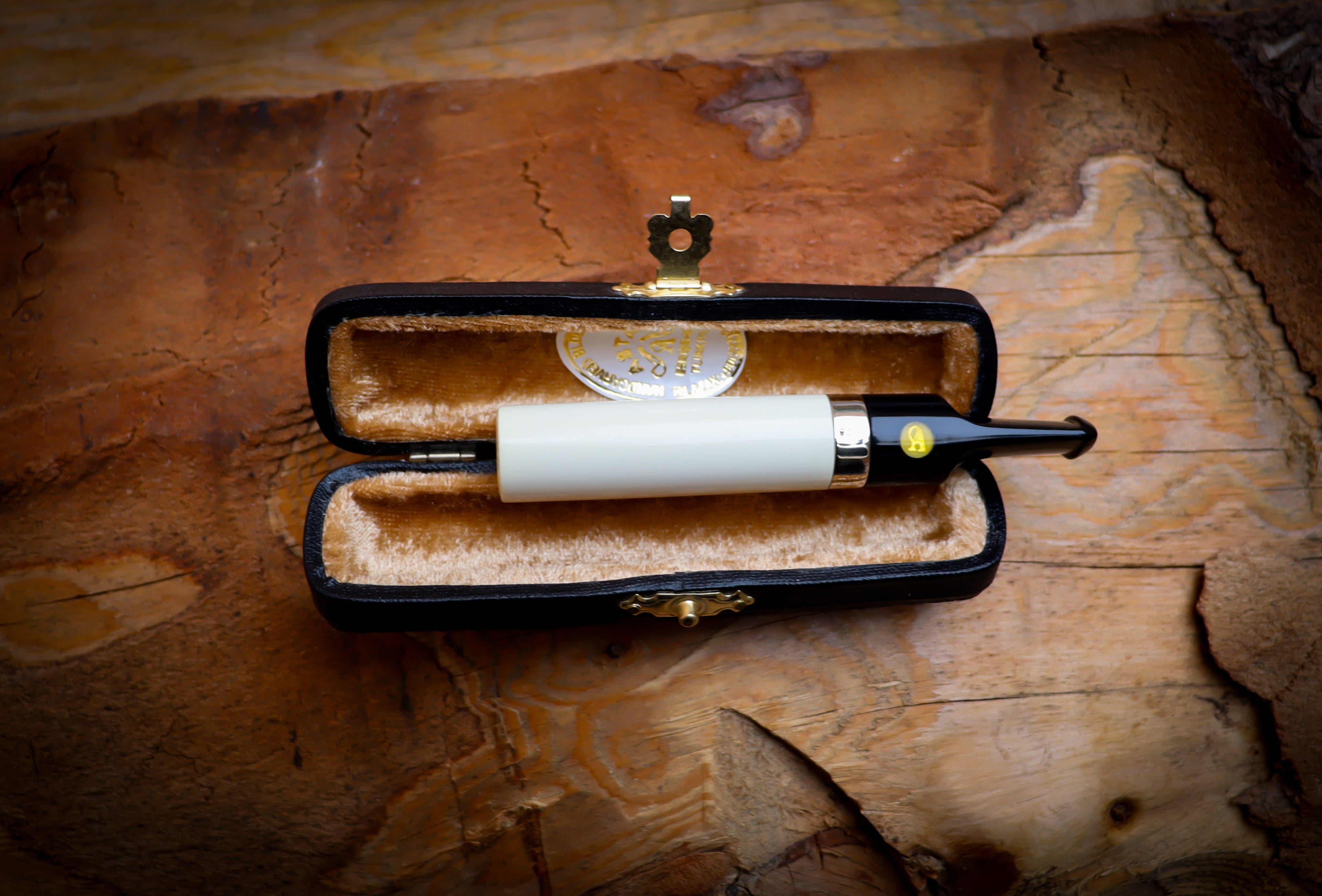 Silver Smooth Special Handmade Cigarette Holder Meerschaum Pipe - Astaş Meerschaum