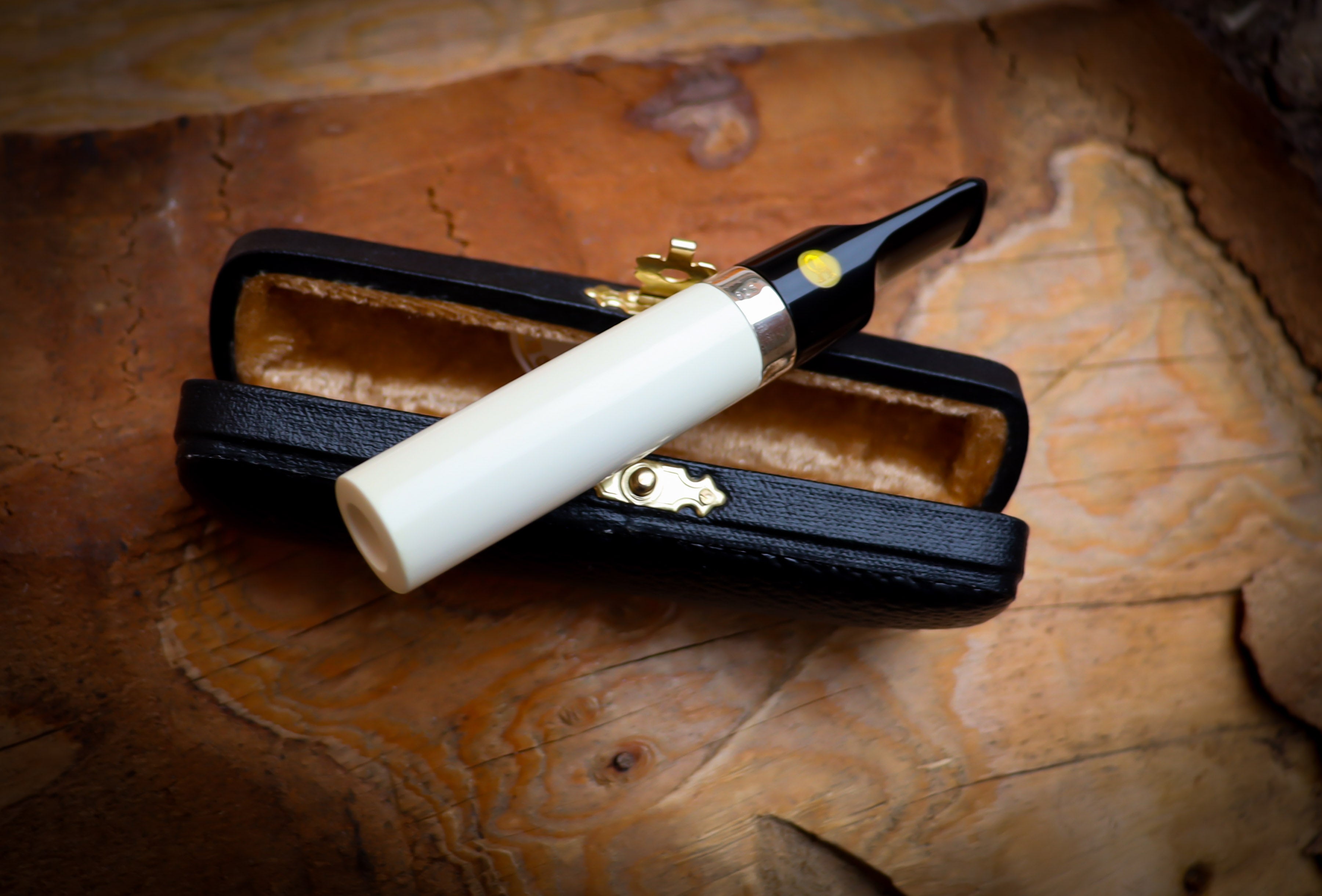 Silver Smooth Special Handmade Cigarette Holder Meerschaum Pipe - Astaş Meerschaum
