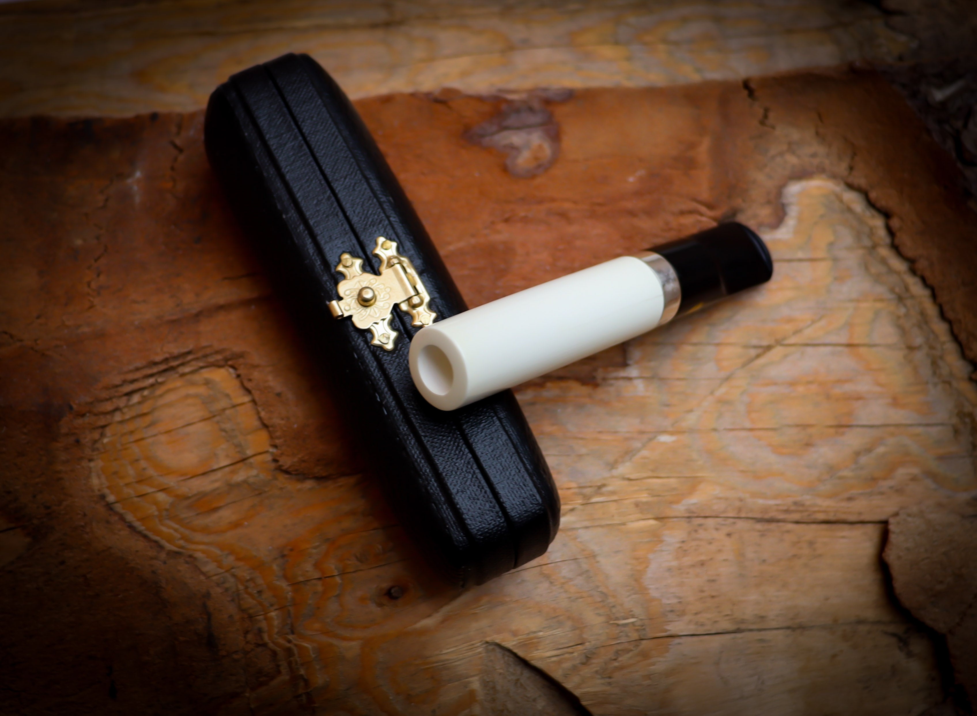 Silver Smooth Special Handmade Cigarette Holder Meerschaum Pipe - Astaş Meerschaum