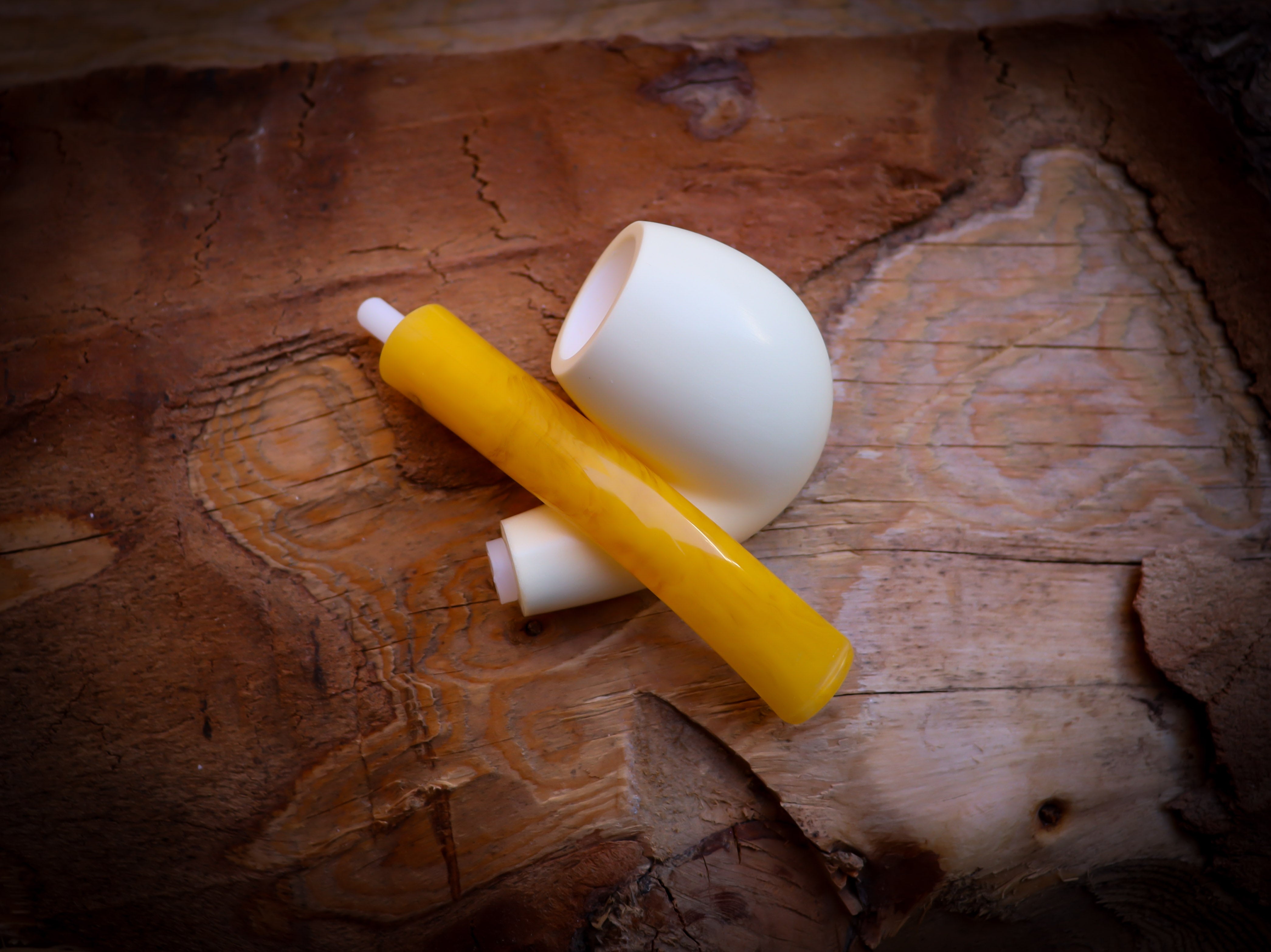 Smooth Special Handmade Apple Meerschaum Pipe With Leather Box- Astaş Meerschaum