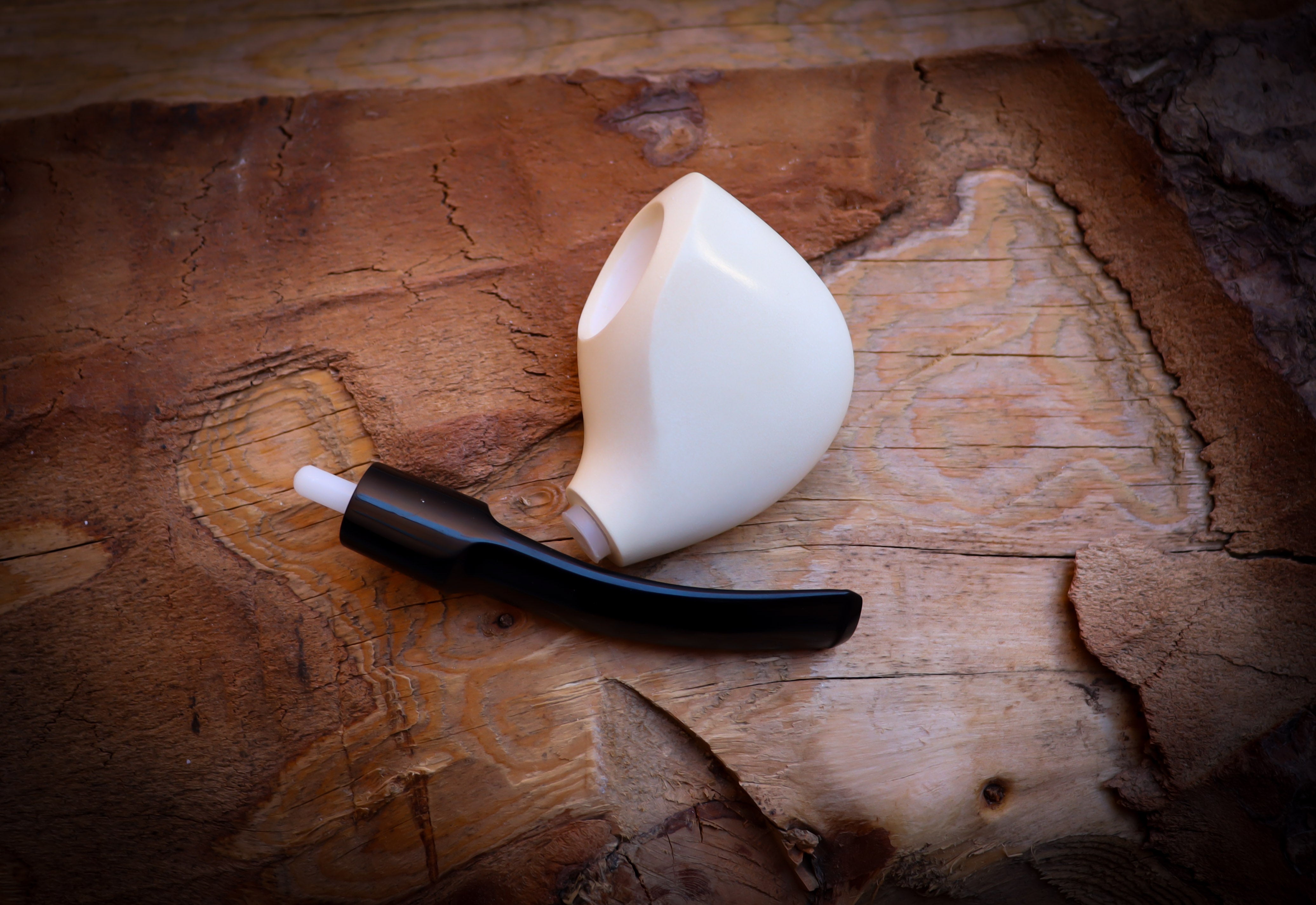 Smooth Special Handmade Block Meerschaum Pipe With Leather Box- Astaş Meerschaum