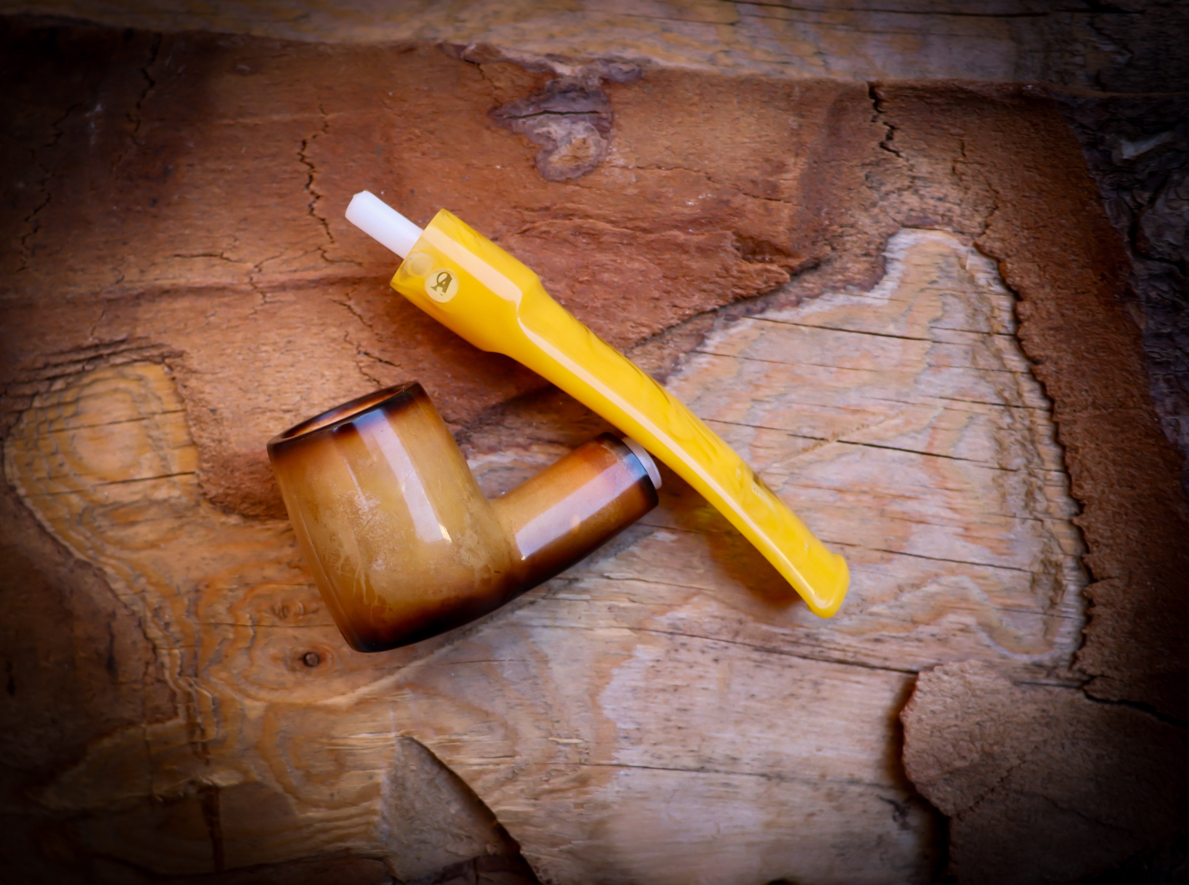 Lee Van Cleef, Calcined Smooth Special Handmade Poker Meerschaum Pipe With Leather Box- Astaş Meerschaum