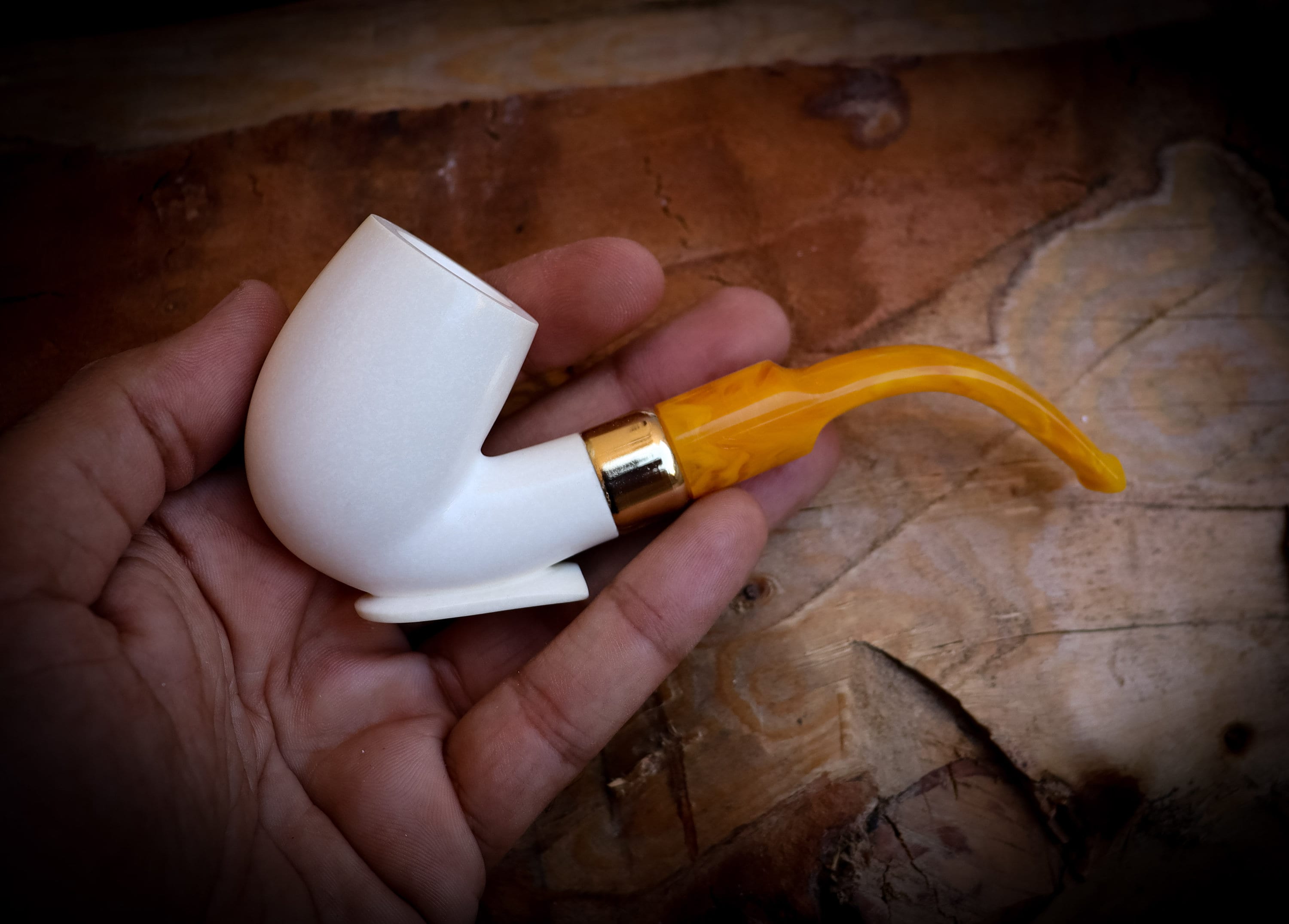 Half Bent Meerschaum Pipe