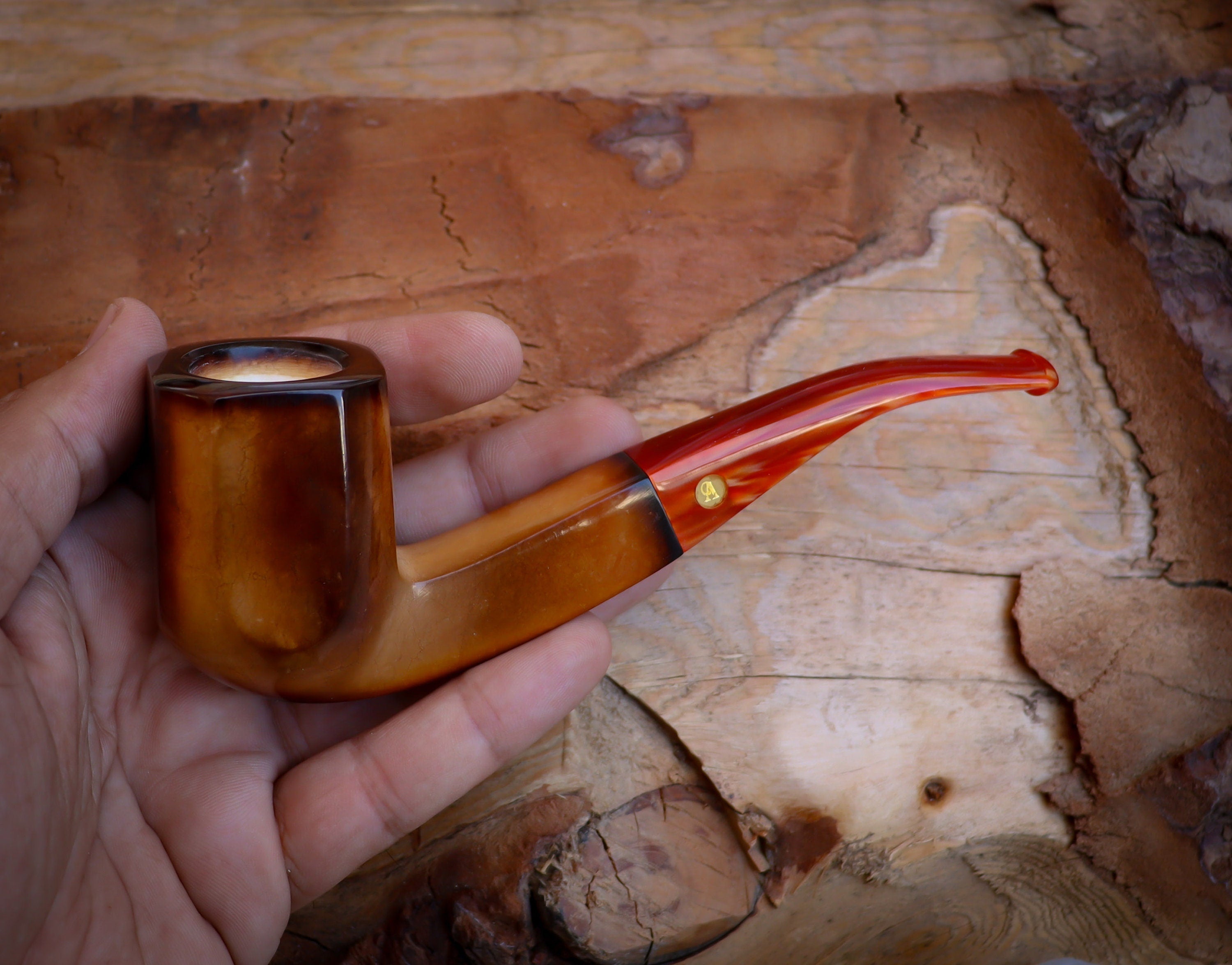 Panel Meerschaum Pipe
