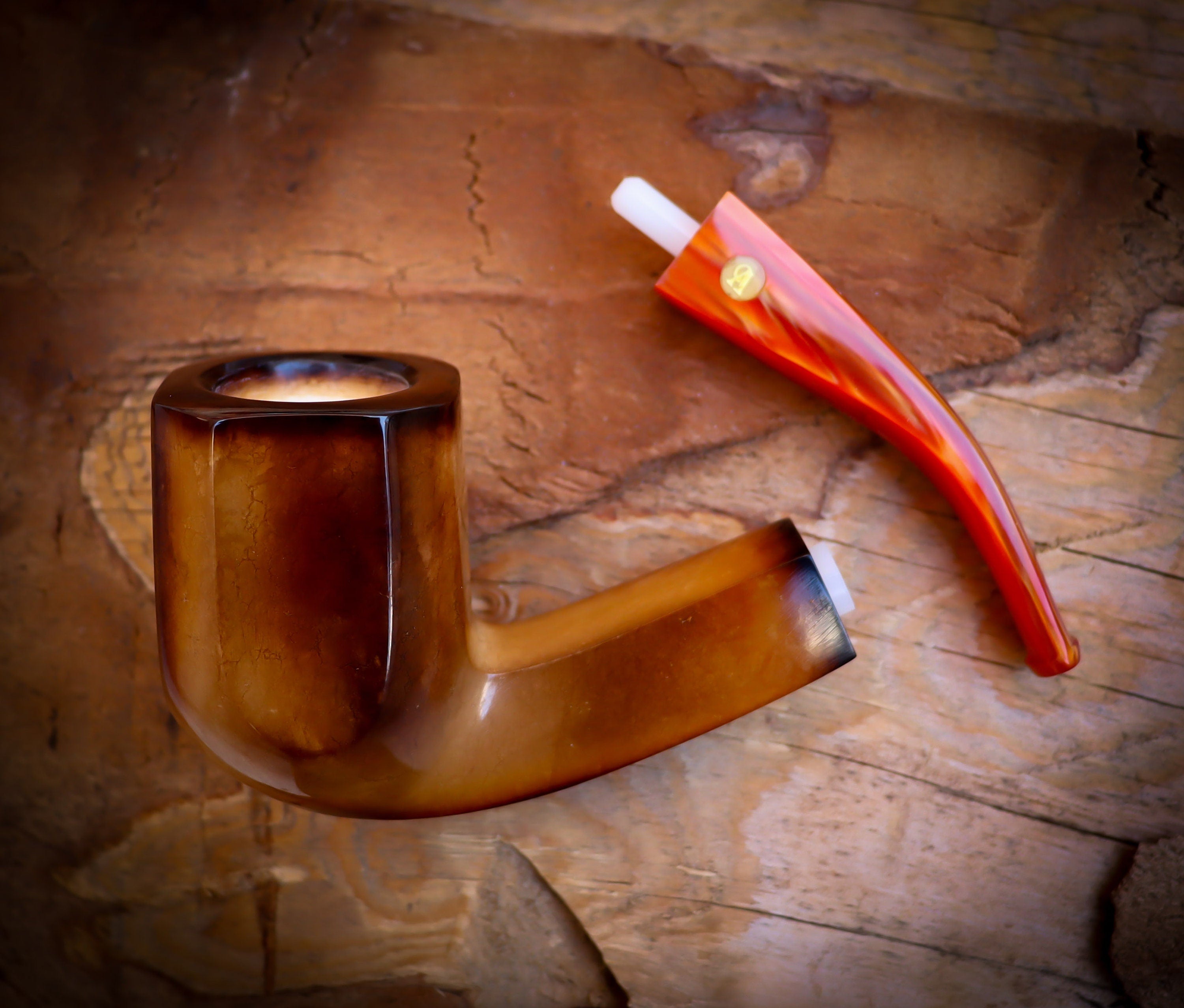 Panel Meerschaum Pipe