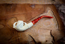 Cigarette Holder Eagle Claw Meerschaum Pipe With Leather Case- Astaş Meerschaum