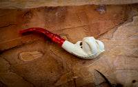 Cigarette Holder Eagle Claw Meerschaum Pipe With Leather Case- Astaş Meerschaum