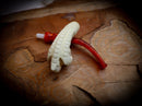 Cigarette Holder Eagle Claw Meerschaum Pipe With Leather Case- Astaş Meerschaum