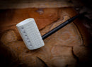Latticed Panel Premium Block Carbon Fiber Meerschaum Pipe With Leather Case-Astaş Meerschaum