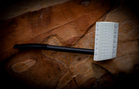 Latticed Panel Premium Block Carbon Fiber Meerschaum Pipe With Leather Case-Astaş Meerschaum