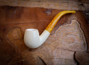 Apple Meerschaum Pipe With Leather Case-Astaş Meerschaum