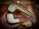 Billard Meerschaum Pipe With Leather Case-Astaş Meerschaum