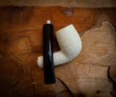 Premium Block Half Bent Meerschaum Pipe With Leather Case-Astaş Meerschaum