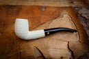 Premium Block Half Bent Meerschaum Pipe With Leather Case-Astaş Meerschaum