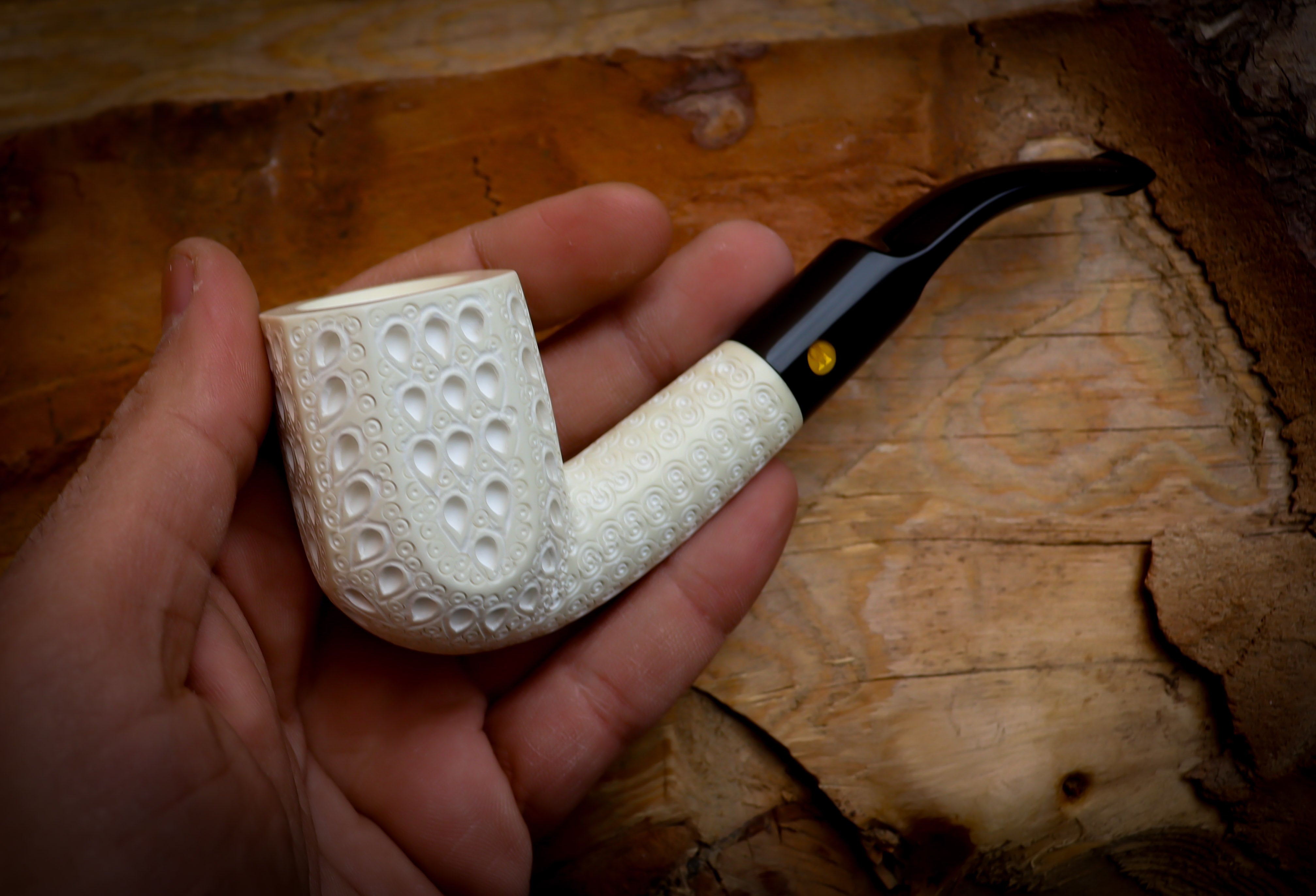 9MM Panel Meerschaum Pipe