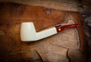Smooth Special Handmade Freehand Meerschaum Pipe With Leather Box- Astaş Meerschaum