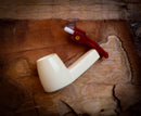 Smooth Special Handmade Freehand Meerschaum Pipe With Leather Box- Astaş Meerschaum