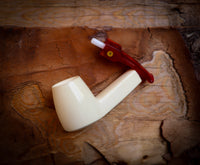 Smooth Special Handmade Freehand Meerschaum Pipe With Leather Box- Astaş Meerschaum