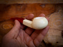 Squat Tomato Meerschaum Pipe With Leather Box- Astaş Meerschaum