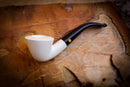 Smooth Dublin Meerschaum Pipe With Leather Box- Astaş Meerschaum