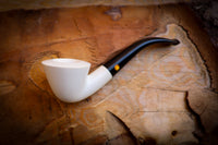 Smooth Dublin Meerschaum Pipe With Leather Box- Astaş Meerschaum