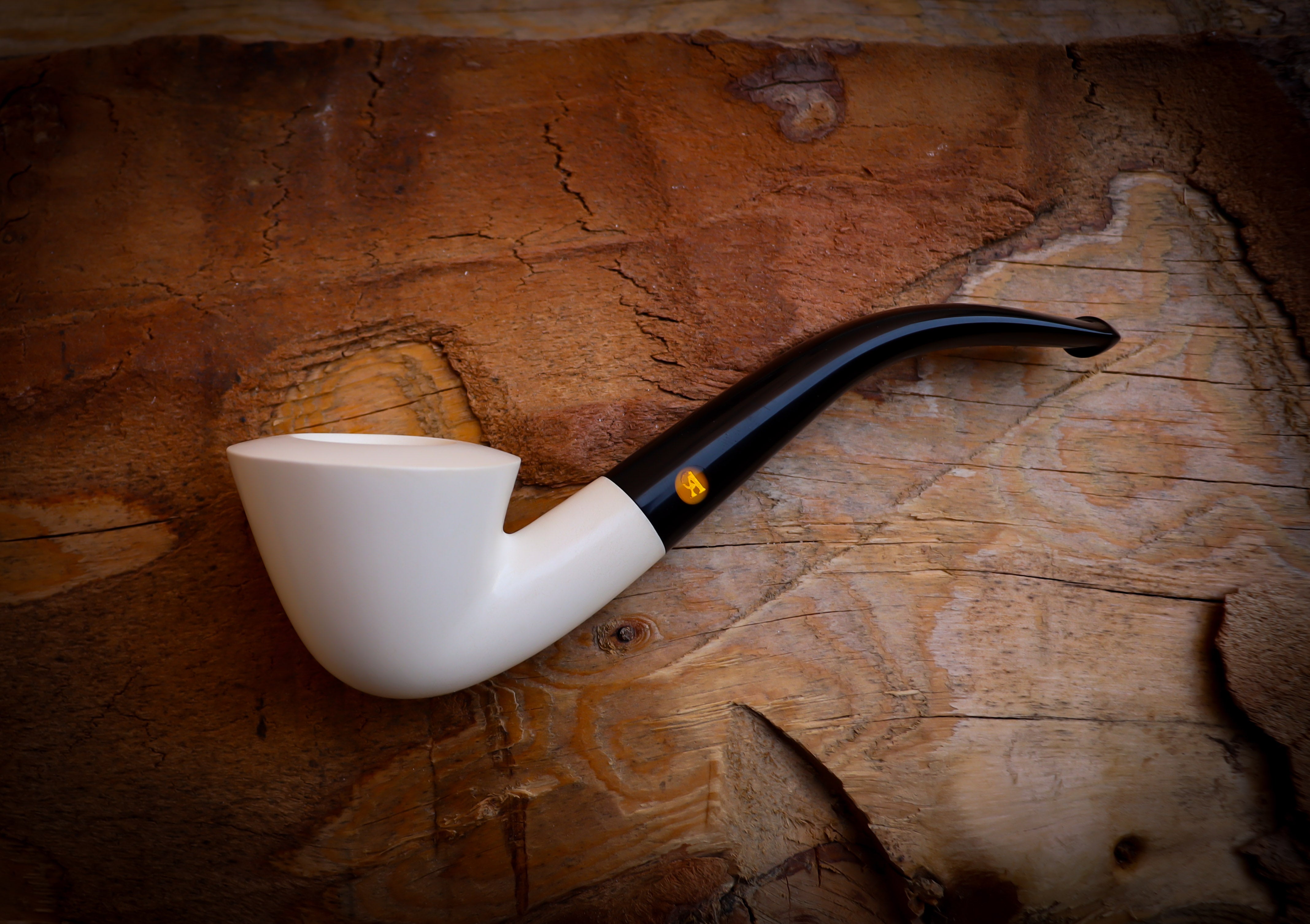 Smooth Dublin Meerschaum Pipe With Leather Box- Astaş Meerschaum
