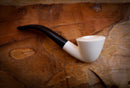 Smooth Dublin Meerschaum Pipe With Leather Box- Astaş Meerschaum