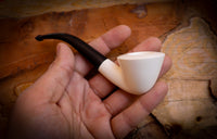 Smooth Dublin Meerschaum Pipe With Leather Box- Astaş Meerschaum