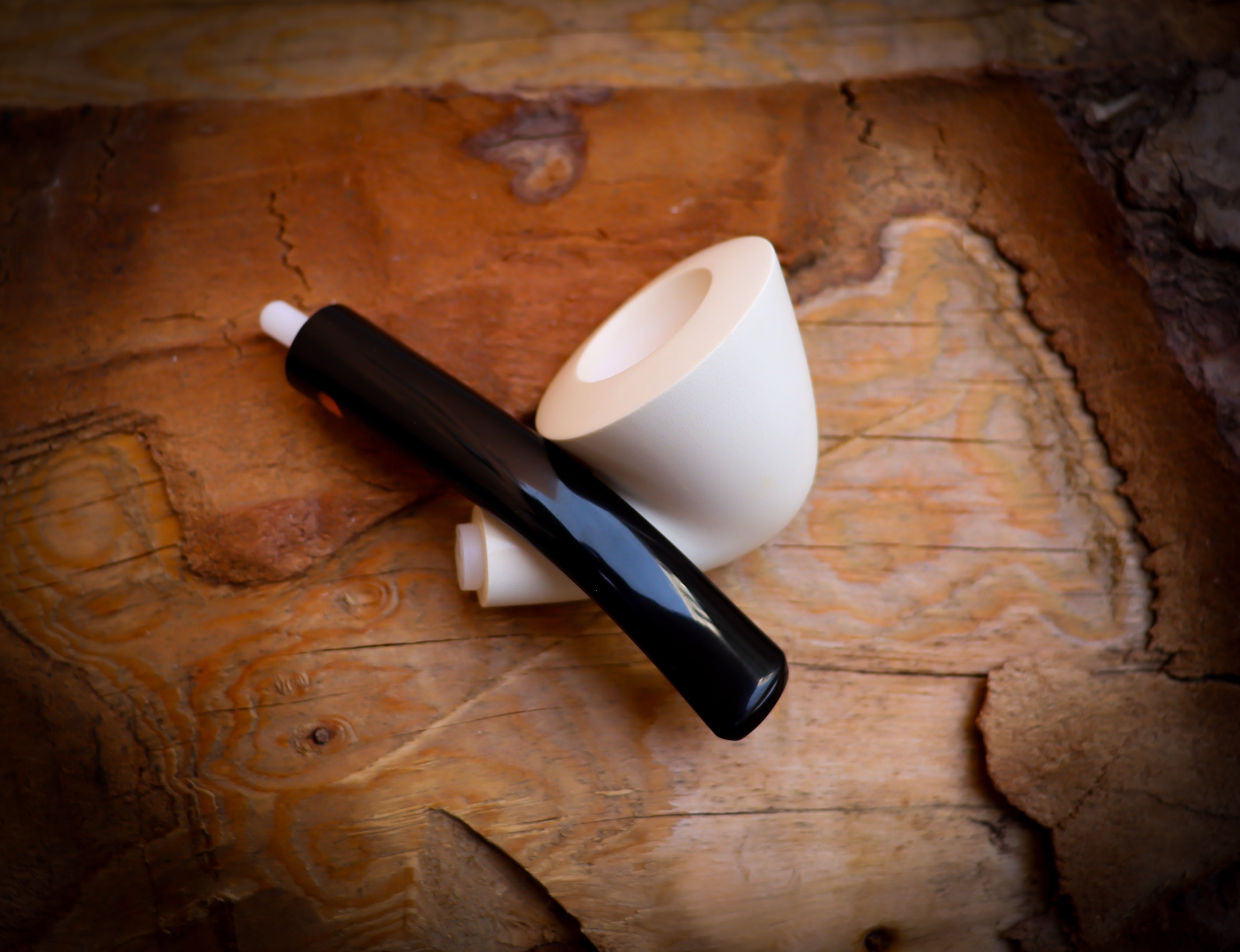 Smooth Dublin Meerschaum Pipe With Leather Box- Astaş Meerschaum