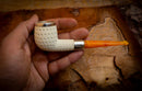 Silver Spigot Handmade Billard Meerschaum Pipe With Leather Box- Astaş Meerschaum