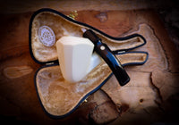 Smooth Special Hand Crafted Panel Model Meerschaum Pipe With Leather Box-Astaş Meerschaum