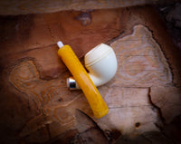 Rhodesian Meerschaum, Silver Smooth Special Handmade Bulldog Meerschaum Pipe With Leather Box- Astaş Meerschaum
