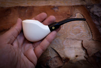 Smooth Special Handmade Block Meerschaum Pipe With Leather Box- Astaş Meerschaum