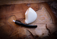 Smooth Special Handmade Block Meerschaum Pipe With Leather Box- Astaş Meerschaum