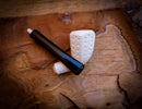 Embriodered Handmade Panel Block Meerschaum Pipe With Leather Box- Astaş Meerschaum