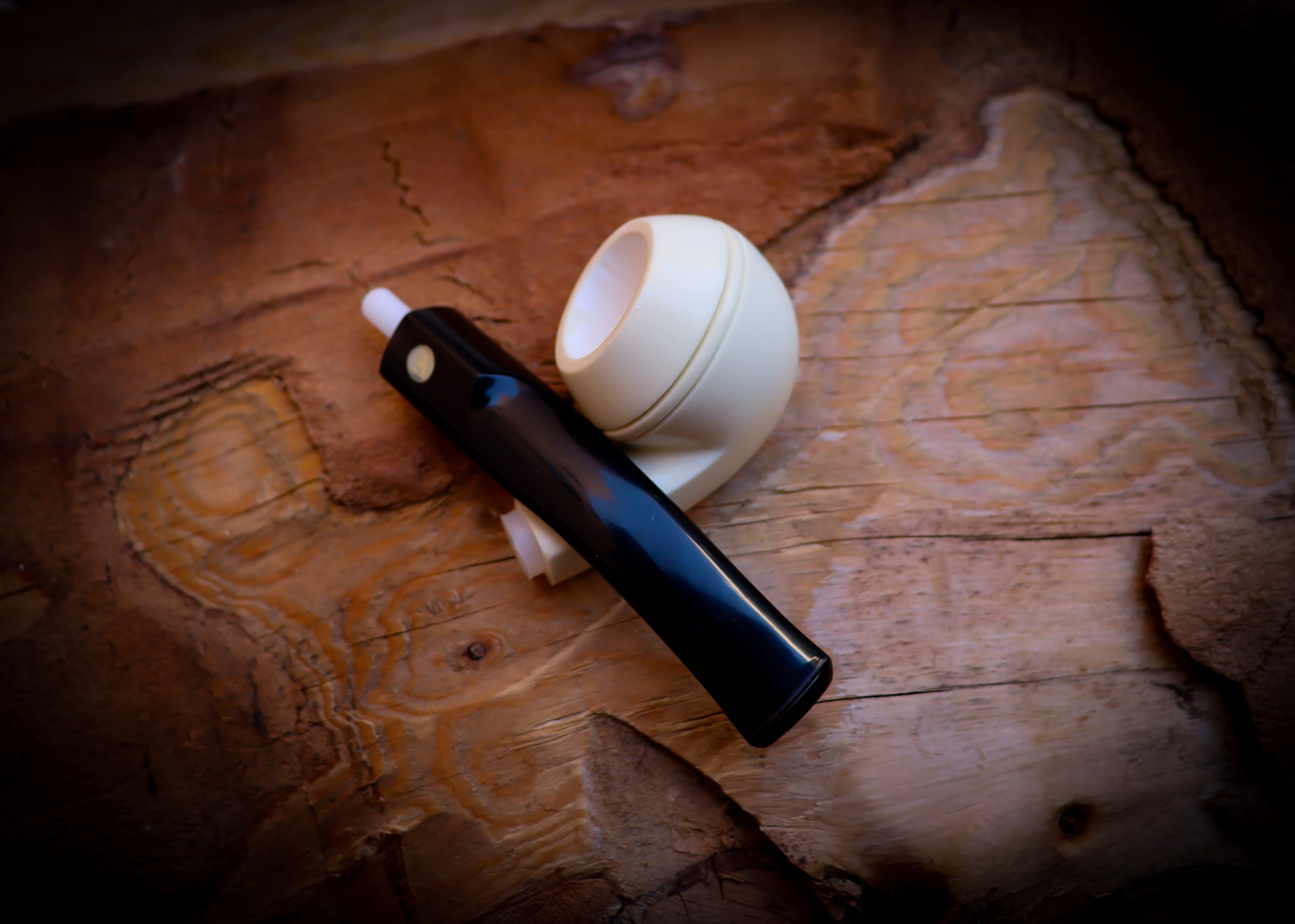 Squat Bulldog Meerschaum Pipe With Leather Box- Astaş Meerschaum