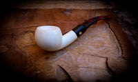 Smooth Special Handmade Block Meerschaum Pipe With Leather Box- Astaş Meerschaum