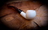 Smooth Special Handmade Block Meerschaum Pipe With Leather Box- Astaş Meerschaum